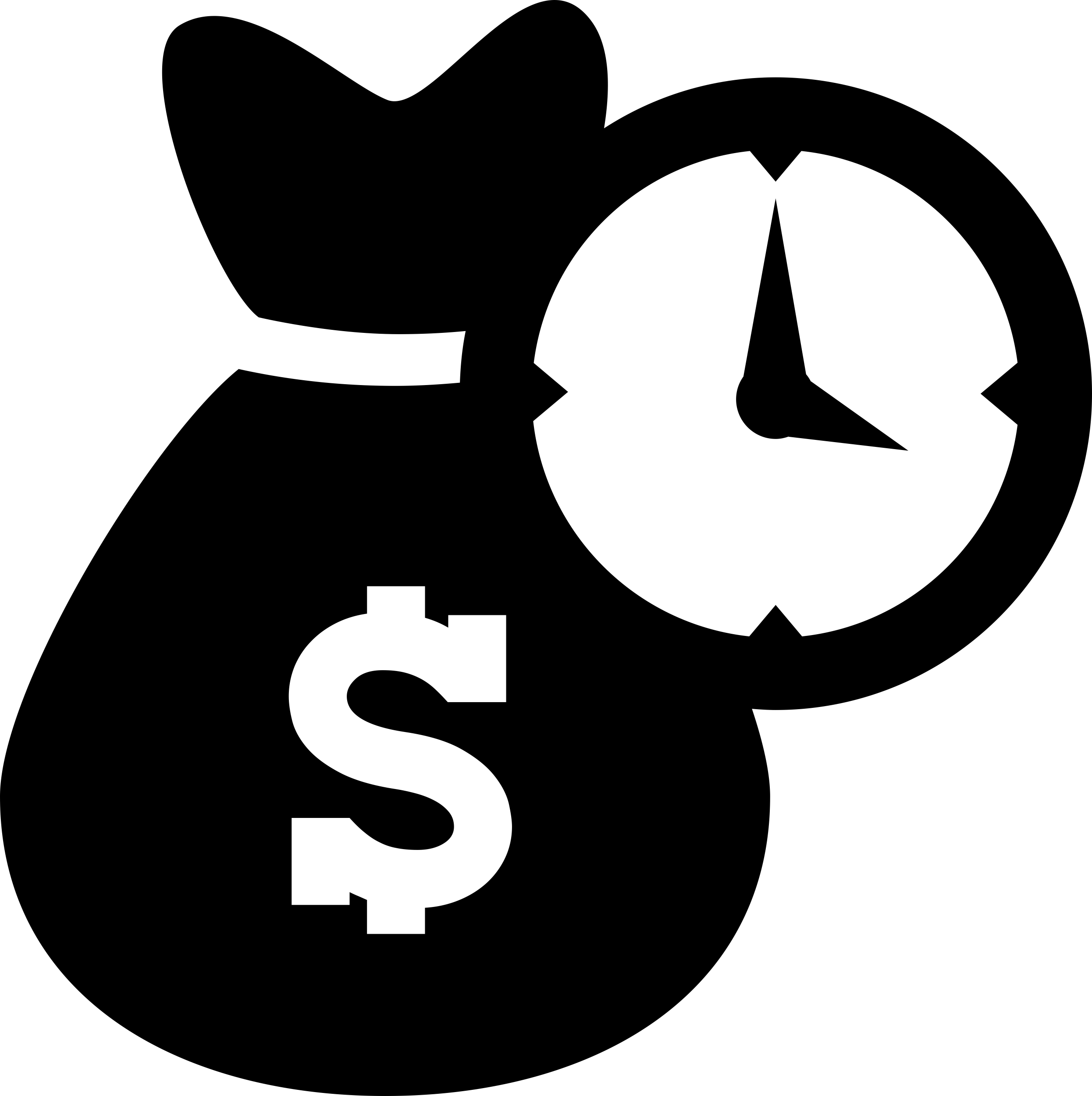Dollars Money Bag With A Clock Vinyl Svg File Free Vectors